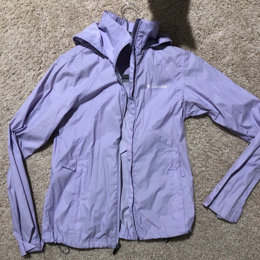 Lilac purple Columbia wind breaker